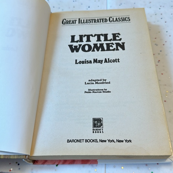 ⛱️2/$5⛱️Little Women, Great Illustrated Classics, hardcover , erased … - Picture 5 of 9